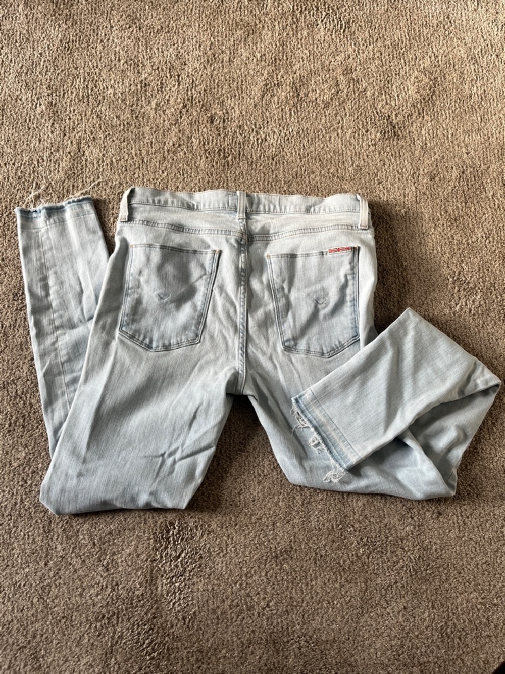 Hudson Jeans Light Blue Cropped Ankle Jeans